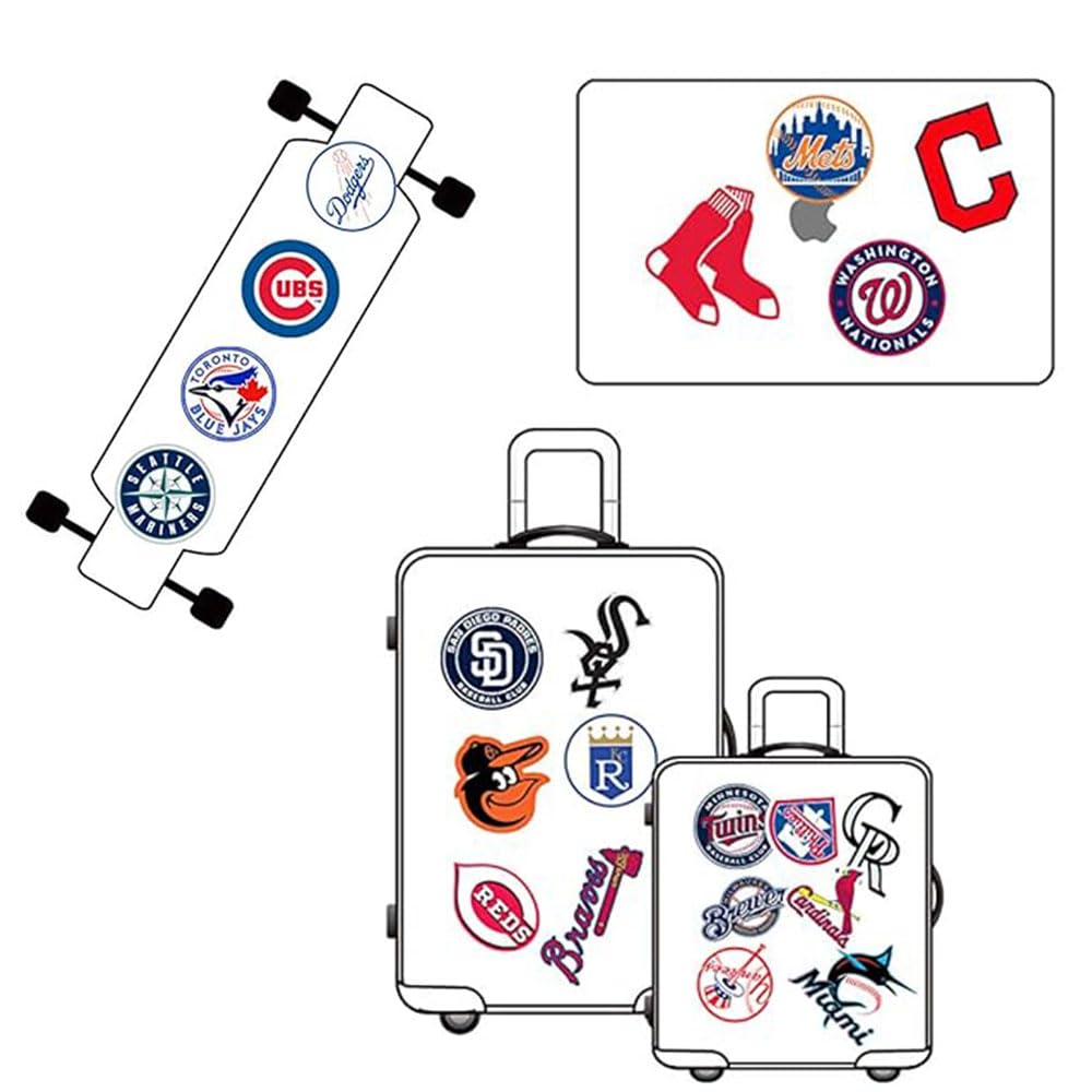 Amazon.co.jp: Baseball Team Fans Logo Stickers MLB Major League